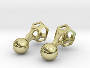 Dodecufflinks in 18K Gold Plated