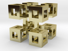 cube_09 in 18K Gold Plated