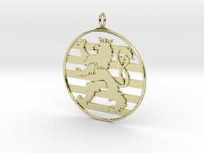 Roude Leiw Pendant - Circle  Frame in 18K Gold Plated