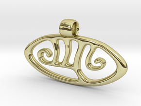 Mayan Zero Pendant in 18K Gold Plated