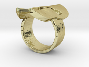 Spartan Helmet Ring in 18K Gold Plated
