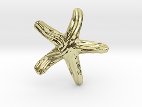 Groovy Twisty Starfish Earring in 18K Gold Plated