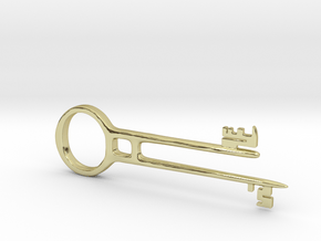 Davy Jones Key Pendant in 18K Gold Plated