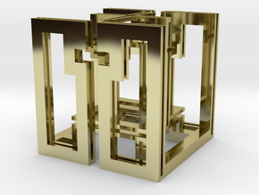 cube_17 in 18K Gold Plated
