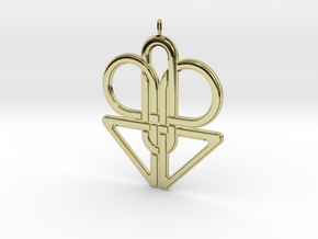Knotted Pendant in 18K Gold Plated