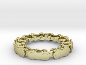 RS CHAIN RING SIZE 8 in 18K Gold Plated