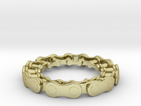 RS CHAIN RING SIZE 9 5 in 18K Gold Plated