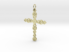 Ornate Cross in 18K Gold Plated