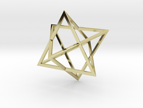 Merkaba Wire - 4cm in 18K Gold Plated