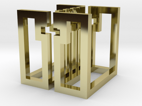 cube_19 in 18K Gold Plated