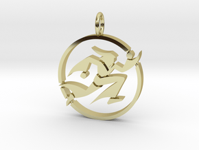 Running Wizard Pendant in 18K Gold Plated