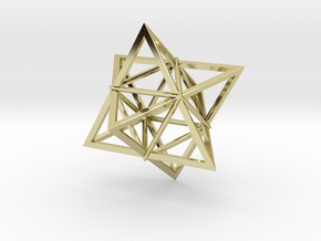 Merkaba Wire 1 5cm in 18K Gold Plated