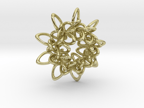 Ring Flower 1 - 4cm in 18K Gold Plated