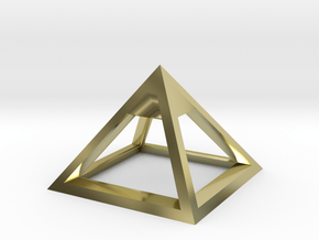 Pyramid Mike 3cm in 18K Gold Plated