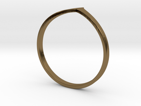 Ring Model B - Size 6 - Silver in Polished Bronze