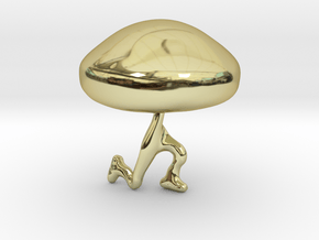Ramblin' Mushroom in 18K Gold Plated