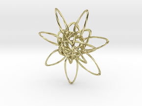 HexTwist 7 Points - 6cm in 18K Gold Plated