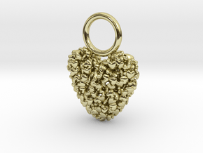 365 Hearts Charm  in 18K Gold Plated