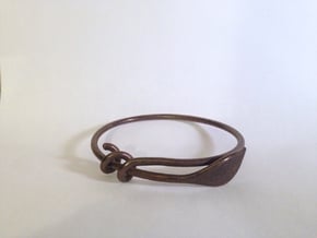 Leaf Bracelet  in Polished Bronze Steel