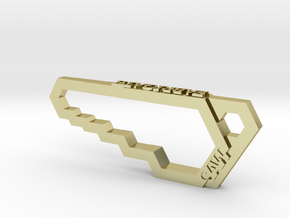 Saw wrench -keychain/necklace/gadget in 18K Gold Plated