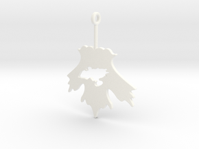 Firefly Leaf on the Wind Pendant in White Processed Versatile Plastic