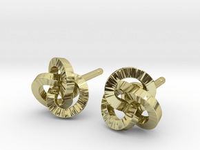 Trefoil Earrings in 18K Gold Plated