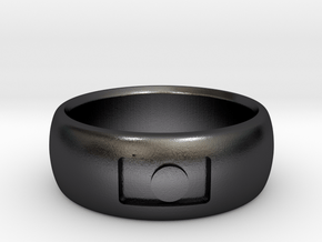 Photography Ring in Polished and Bronzed Black Steel