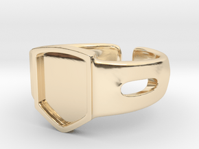 Signet Ring Blank 19mm in 14K Yellow Gold