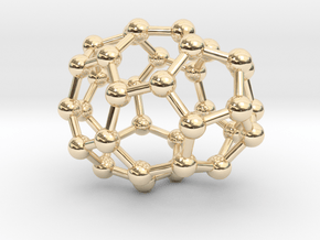 0029 Fullerene c36-01 c2 in 14K Yellow Gold