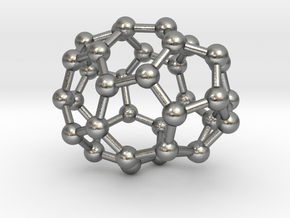 0029 Fullerene c36-01 c2 in Natural Silver