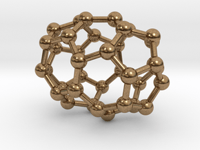 0030 Fullerene c36-02 d2 in Natural Brass
