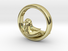 Reverse Bird Ring in 18K Gold Plated