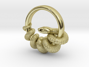 Reverse Snake Ring in 18K Gold Plated