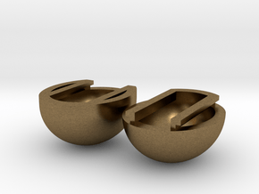 Sliding Egg in Natural Bronze