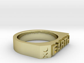 Earth Ring - Captain series - Mulder&Skully in 18K Gold Plated