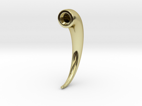 Magnetic Horn Earring (Horn) in 18K Gold Plated