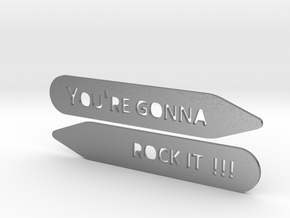 Collar stays: You're Gonna Rock It in Natural Silver