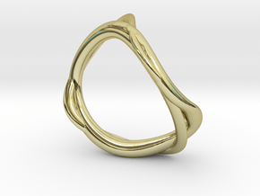 Smoke Ring 16.7mm in 18K Gold Plated