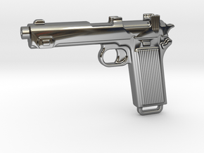 STEYR 9 GUN in Fine Detail Polished Silver