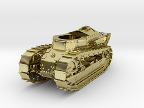 28mm M1917 Six Ton Tank (Hull) in 18K Gold Plated