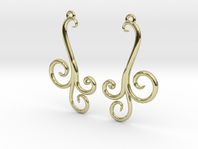Wind Curls Earrings in 18K Gold Plated