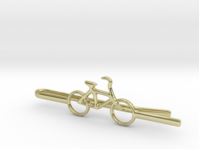 Bicycle tie clip in 18K Gold Plated