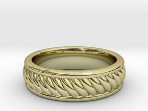 Twist Band Ring - 9½ in 18K Gold Plated