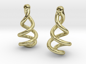 Helixial Circular Ear Rings in 18K Gold Plated