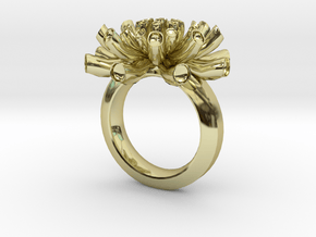 Sea Anemone Ring 18.5mm in 18K Gold Plated