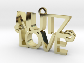 Nutz Love Letters in 18K Gold Plated