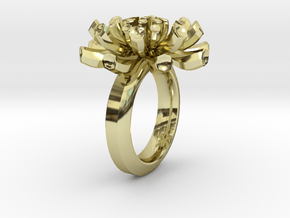 Sea Anemone Ring17.5mm in 18K Gold Plated