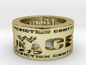 HIAC Prediction Winner Ring Ring Size 8.5 in 18K Gold Plated