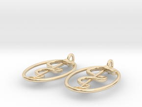 Rod Of Asclepius Earrings - Mini in 14K Yellow Gold