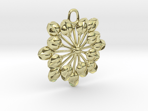 Sun Petals Pendant in 18K Gold Plated